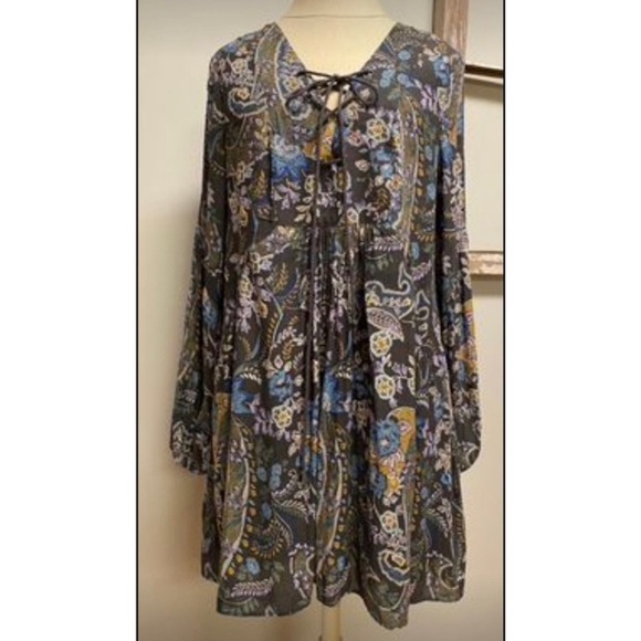 Free People Womens Paisley dress/tunic, Size Medium - Picture 3 of 13